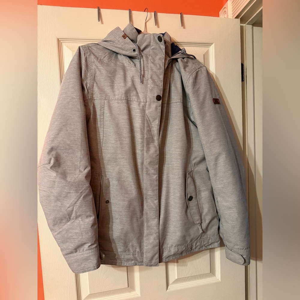 Roxy Men's Light Gray Performance Jacket - image 2